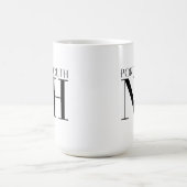 Portsmouth New Hampshire Black & White Kaffeetasse (Mittel)