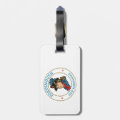 Portsmouth New Hampshire Colonial Gepäckanhänger (Rückseite vertikal)