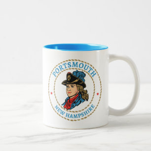 Portsmouth New Hampshire Colonial Zweifarbige Tasse