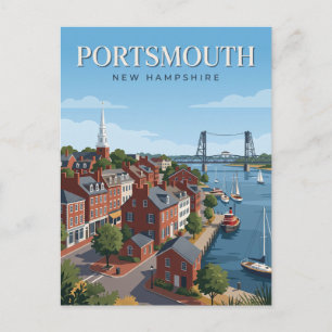 Portsmouth New Hampshire Postkarte