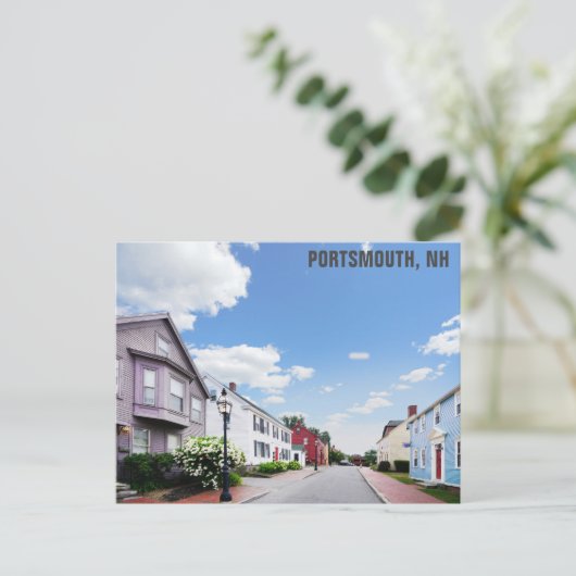 Portsmouth New Hampshire The Hill Historic Houses Postkarte (Stehend Vorderseite)