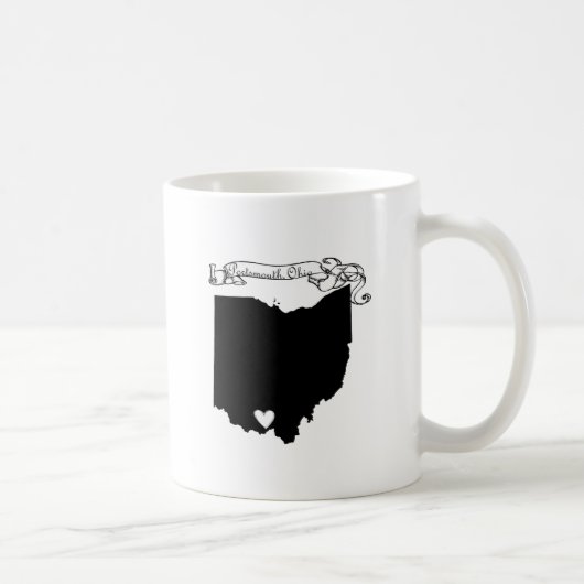 Portsmouth Ohio Kaffeetasse (Rechts)