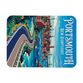 Portsmouth USA Magnet (Horizontal)