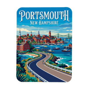 Portsmouth USA Magnet