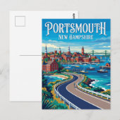 Portsmouth USA Postkarte (Vorne/Hinten)