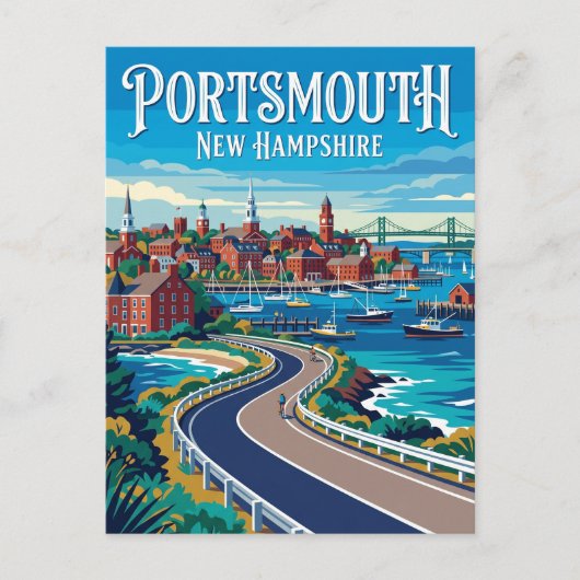 Portsmouth USA Postkarte (Vorderseite)