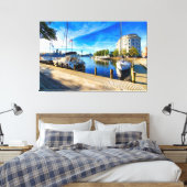 Portsmouth VA Riverfront Seaboard Gebäude Leinwanddruck (Insitu (Schlafzimmer))