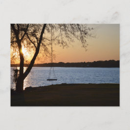 Portsmouth Va Spring Sunset on Elizabeth River Postkarte