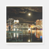 Portsmouth, Virginia-Skyline Serviette (Vorderseite)