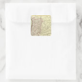 Portugal 3 quadratischer aufkleber (Tasche)
