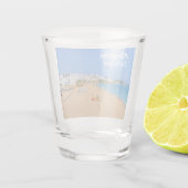 Portugal Albufeira Strand an der Algarve Souvenir Schnapsglas (Rückseite)