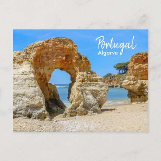 Portugal Algarve Beach Postcard Postkarte (Vorderseite)