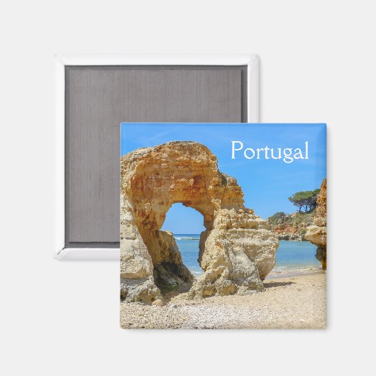 Portugal Algarve Beach Souvenir Magnet (Vorderseite/Rückseite)