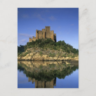 Portugal, Almourol. Castelo do Almourol gebaut Postkarte