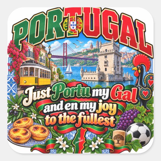 Portugal Aufkleber (Vorderseite)