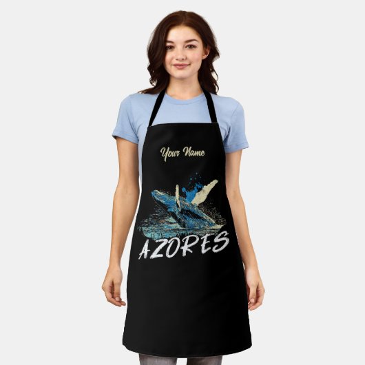 Portugal Azoren Inseln, Humpback Wal Schürze (Getragen)