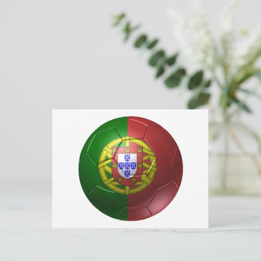 Portugal-Ball Postkarte (Stehend Vorderseite)