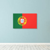 Portugal: Bandeira De Portugal Leinwanddruck (Insitu (Holzboden))