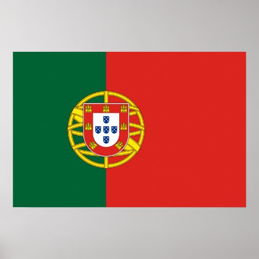 Portugal: Bandeira De Portugal Poster (Vorne)