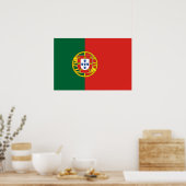 Portugal: Bandeira De Portugal Poster (Küche)