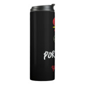 Portugal Barcelos Hahnensymbol Thermal Tumbler Thermosbecher (Nach links gedreht)