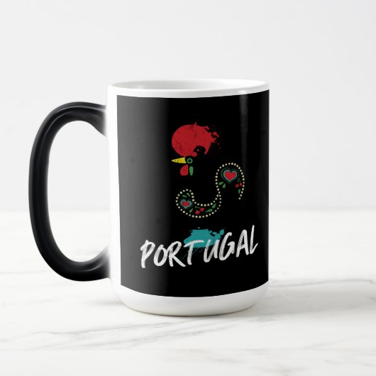 Portugal Barcelos Hahnensymbol Zwei-Tone-Kaffee M Verwandlungstasse (Links)