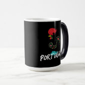 Portugal Barcelos Hahnensymbol Zwei-Tone-Kaffee M Verwandlungstasse (VorderseiteRechts)
