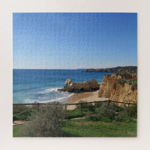 portugal, blau, landschaft, sommer, strand, küste, puzzle