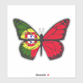 PORTUGAL BUTTERFLY AUFKLEBER (Blatt)