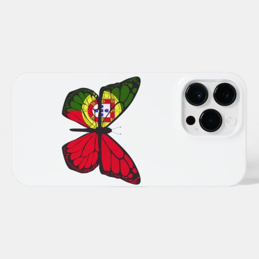 PORTUGAL BUTTERFLY iPhone HÜLLE (Rückseite (Horizontal))