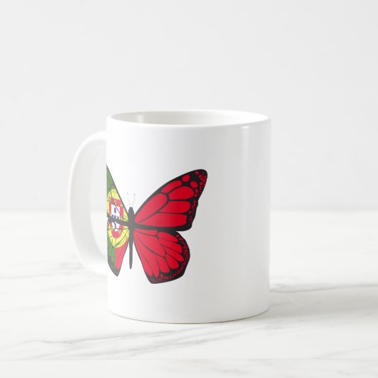 PORTUGAL BUTTERFLY KAFFEETASSE (Vorderseite Links)