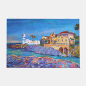 Portugal Cascais Lighthouse Landschaft Fußmatte (Vorderseite)