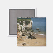 Portugal, Cascais. Praia da Rainha, ein Strand in Magnet (Vorderseite/Rückseite)