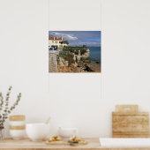 Portugal, Cascais. Praia da Rainha, ein Strand in  Poster (Küche)