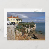 Portugal, Cascais. Praia da Rainha, ein Strand in Postkarte (Vorne/Hinten)
