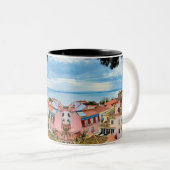 Portugal Coffee Tasse, Lissabon Fotografie, Zweifarbige Tasse (VorderseiteRechts)