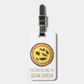 Portugal Custard Egg Tart Pastel Pastéis de Nata Gepäckanhänger (Vorderseite vertikal)