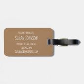 Portugal Custard Egg Tart Pastel Pastéis de Nata Gepäckanhänger (Rückseite horizontal)