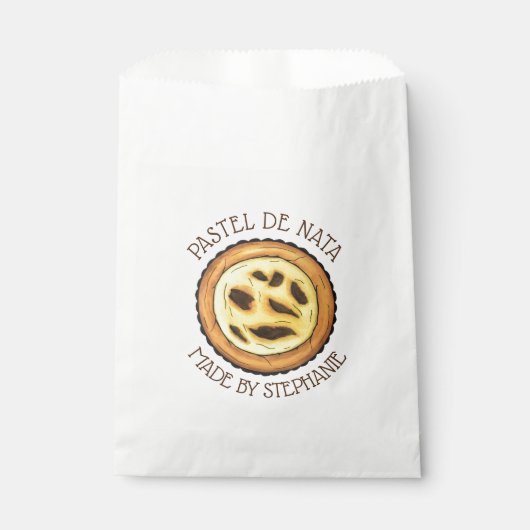 Portugal Custard Egg Tart Pastel Pastéis de Nata Geschenktütchen (Vorderseite)