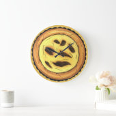 Portugal Custard Egg Tart Pastel Pastéis de Nata Große Wanduhr (Zuhause)