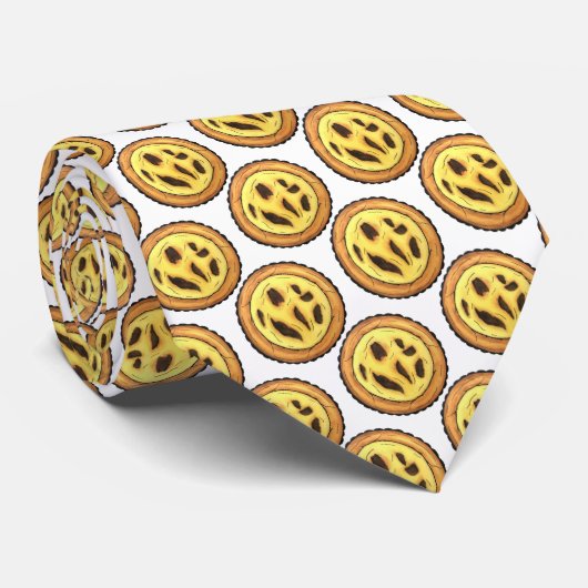 Portugal Custard Egg Tart Pastel Pastéis de Nata Krawatte (Gerollt)