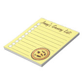 Portugal Custard Egg Tart Pastel Pastéis de Nata Notizblock (Rotiert)