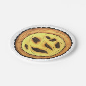 Portugal Custard Egg Tart Pastel Pastéis de Nata Pappteller (Schrägansicht)