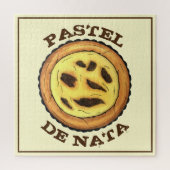 Portugal Custard Egg Tart Pastel Pastéis de Nata Puzzle (Vertikal)
