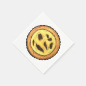 Portugal Custard Egg Tart Pastel Pastéis de Nata Serviette (Ecke)
