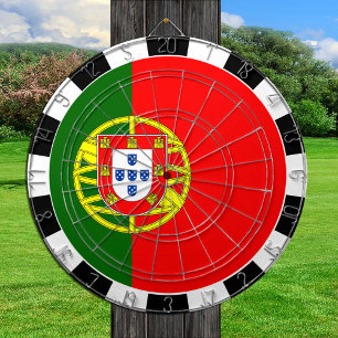 Portugal Dartboard & Portugal Flag / Spielbrett Dartscheibe