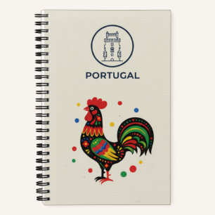Portugal Erbe & Hahn von Barcelos Foto Notizblock