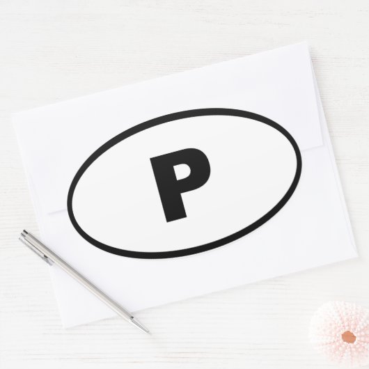 Portugal - Europa Ovaler Aufkleber (Umschlag)