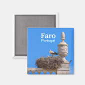Portugal Faro im Souvenir der Algarve Magnet (Vorderseite/Rückseite)