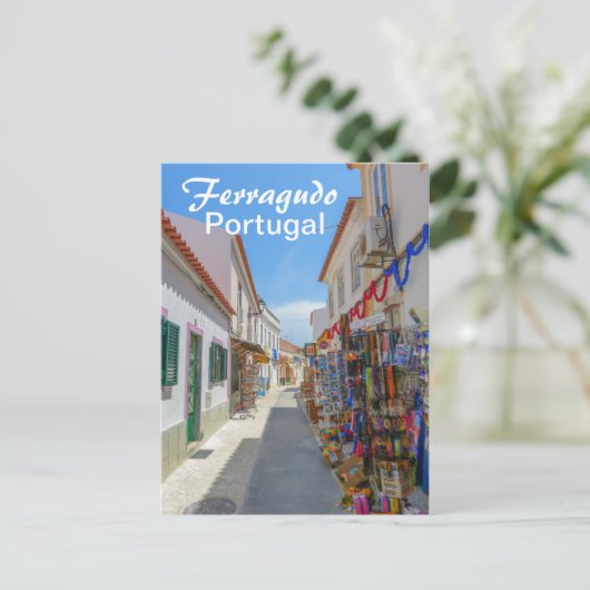 Portugal Ferragudo an der Algarve Postkarte (Stehend Vorderseite)